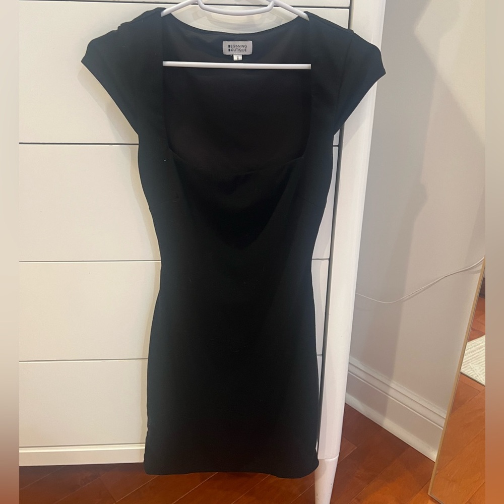 Beginning Boutique Classic Black Mini Dress